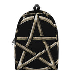 Viking Nordic Runes Pentagram Print Backpack