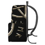 Viking Nordic Runes Pentagram Print Backpack