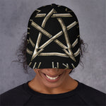 Viking Nordic Runes Pentagram Print Baseball Cap