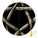 Viking Nordic Runes Pentagram Print Basketball