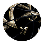 Viking Nordic Runes Pentagram Print Basketball