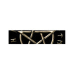 Viking Nordic Runes Pentagram Print Bed Runner