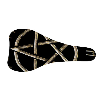 Viking Nordic Runes Pentagram Print Bicycle Seat Cover