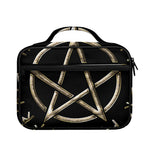 Viking Nordic Runes Pentagram Print Briefcase Bible Bag