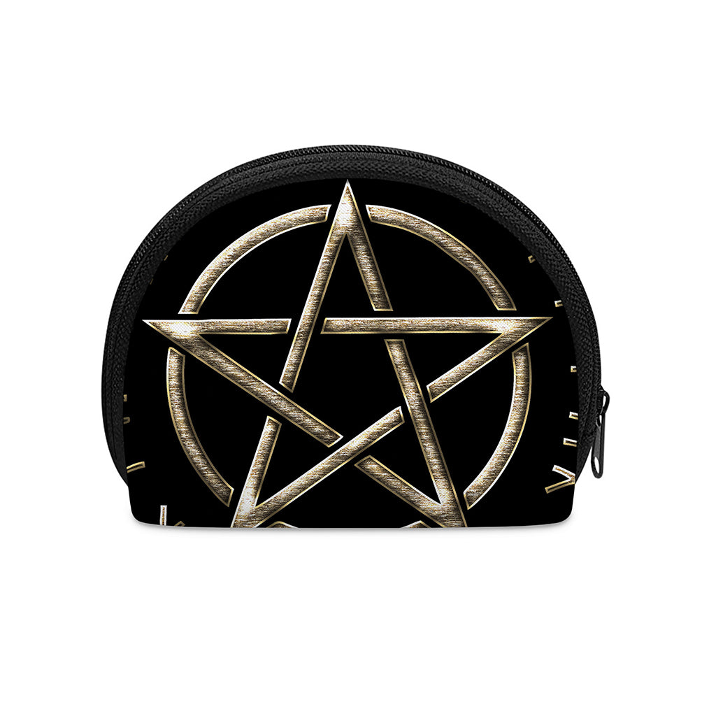 Viking Nordic Runes Pentagram Print Coin Purse