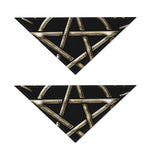 Viking Nordic Runes Pentagram Print Dog Bandana
