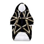 Viking Nordic Runes Pentagram Print Dog Zip Up Hoodie