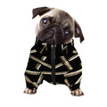 Viking Nordic Runes Pentagram Print Dog Zip Up Jacket