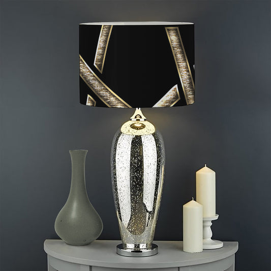 Viking Nordic Runes Pentagram Print Drum Lamp Shade
