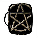Viking Nordic Runes Pentagram Print Front Pocket Bible Bag