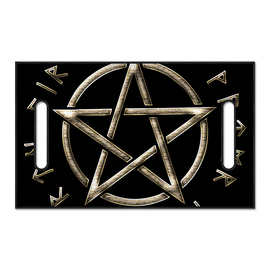 Viking Nordic Runes Pentagram Print Golf Cart Seat Cover