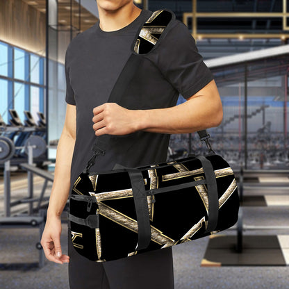 Viking Nordic Runes Pentagram Print Gym Bag