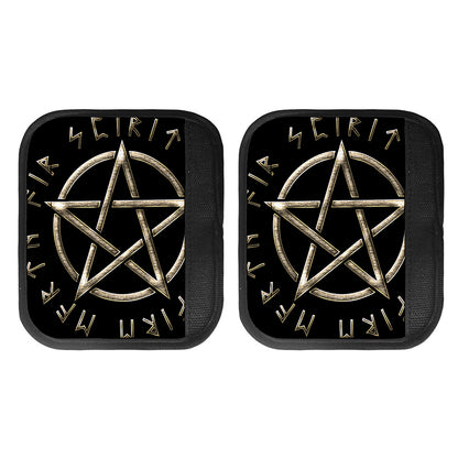 Viking Nordic Runes Pentagram Print Handle Covers