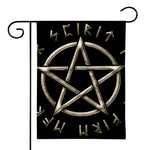 Viking Nordic Runes Pentagram Print House Flag