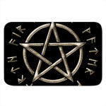 Viking Nordic Runes Pentagram Print Indoor Door Mat