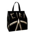 Viking Nordic Runes Pentagram Print Insulated Lunch Tote