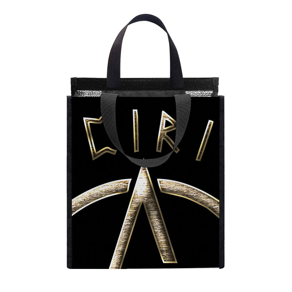 Viking Nordic Runes Pentagram Print Insulated Lunch Tote