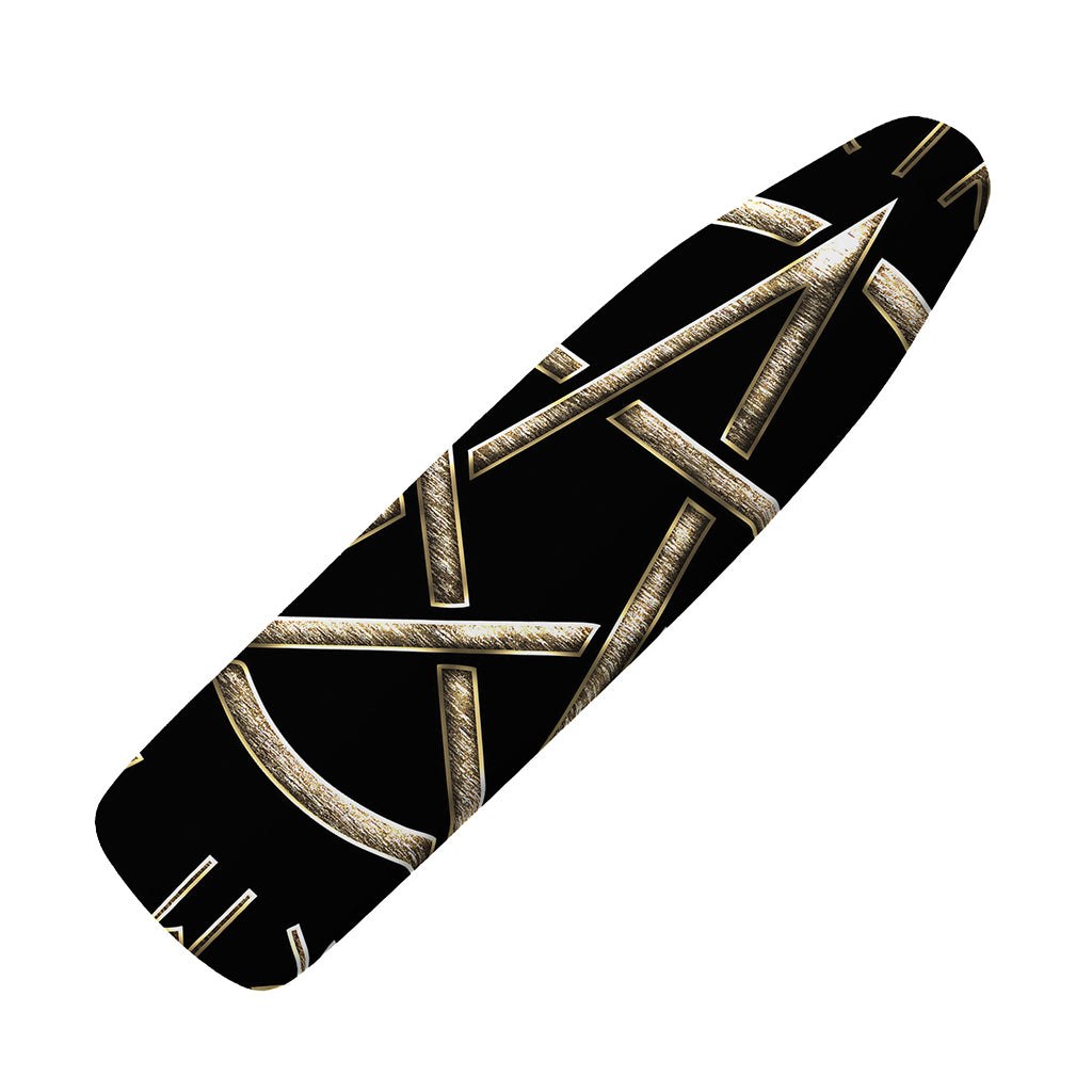 Viking Nordic Runes Pentagram Print Ironing Board Cover