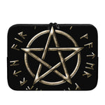 Viking Nordic Runes Pentagram Print Laptop Sleeve
