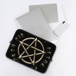 Viking Nordic Runes Pentagram Print Laptop Sleeve