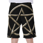 Viking Nordic Runes Pentagram Print Men's Beach Shorts