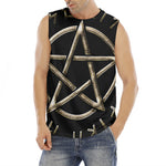 Viking Nordic Runes Pentagram Print Men's Fitness Tank Top