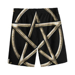 Viking Nordic Runes Pentagram Print Men's Sports Shorts
