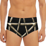 Viking Nordic Runes Pentagram Print Men's Triangle Swim Briefs