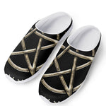 Viking Nordic Runes Pentagram Print Mesh Casual Shoes