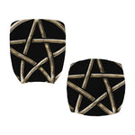 Viking Nordic Runes Pentagram Print Office Chair Cover