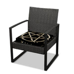 Viking Nordic Runes Pentagram Print Outdoor Seat Cushion Cover