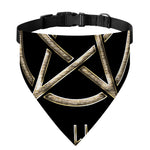 Viking Nordic Runes Pentagram Print Over The Collar Dog Bandana