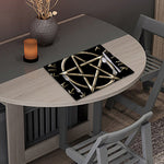 Viking Nordic Runes Pentagram Print Placemat