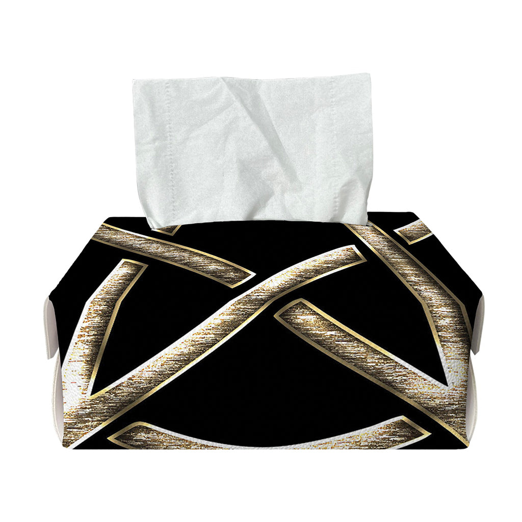 Viking Nordic Runes Pentagram Print Rectangle Tissue Box Cover