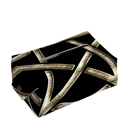 Viking Nordic Runes Pentagram Print Rectangle Tissue Box Cover