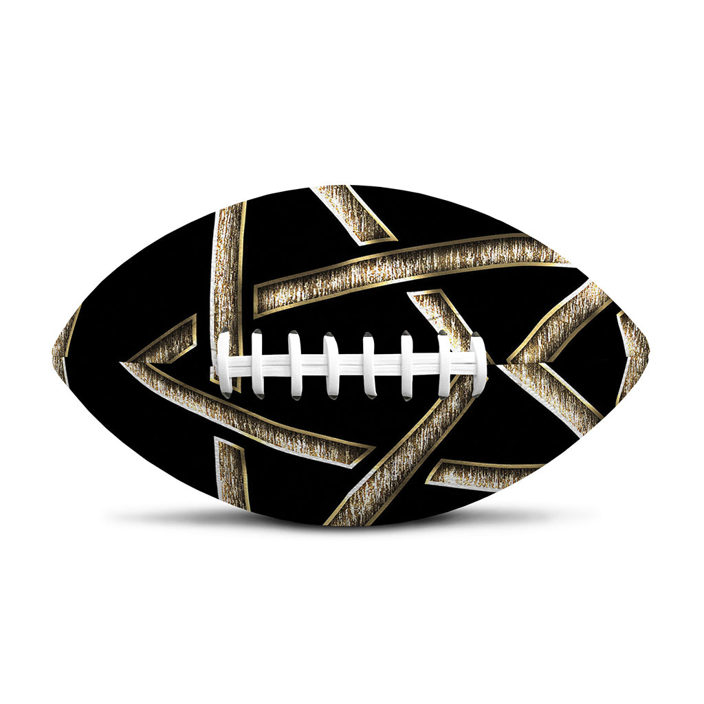 Viking Nordic Runes Pentagram Print Rugby Ball