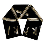 Viking Nordic Runes Pentagram Print Scarf