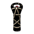 Viking Nordic Runes Pentagram Print Single Neoprene Wine Tote