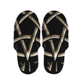 Viking Nordic Runes Pentagram Print Slippers