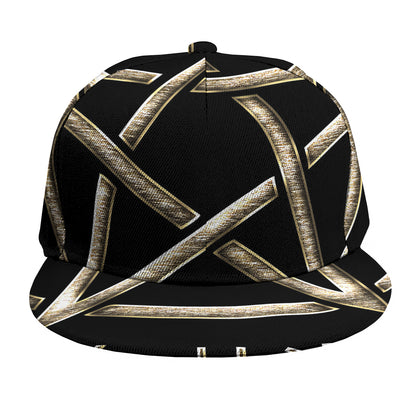 Viking Nordic Runes Pentagram Print Snapback Cap