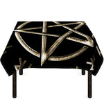 Viking Nordic Runes Pentagram Print Tablecloth
