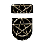 Viking Nordic Runes Pentagram Print Toilet Lid And Tank Cover Set
