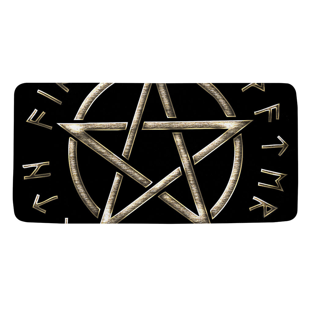 Viking Nordic Runes Pentagram Print Towel