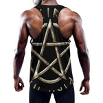 Viking Nordic Runes Pentagram Print Training Tank Top