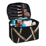 Viking Nordic Runes Pentagram Print Travel Makeup Bag