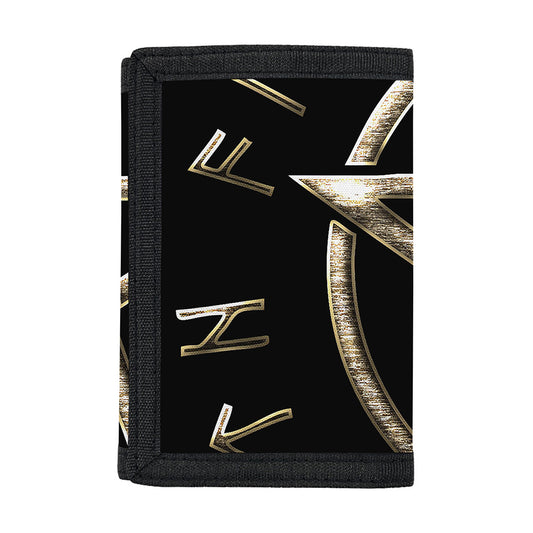Viking Nordic Runes Pentagram Print Trifold Wallet