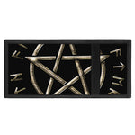 Viking Nordic Runes Pentagram Print Trifold Wallet
