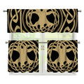 Viking Tree Of Life Print 3 Piece Kitchen Curtains