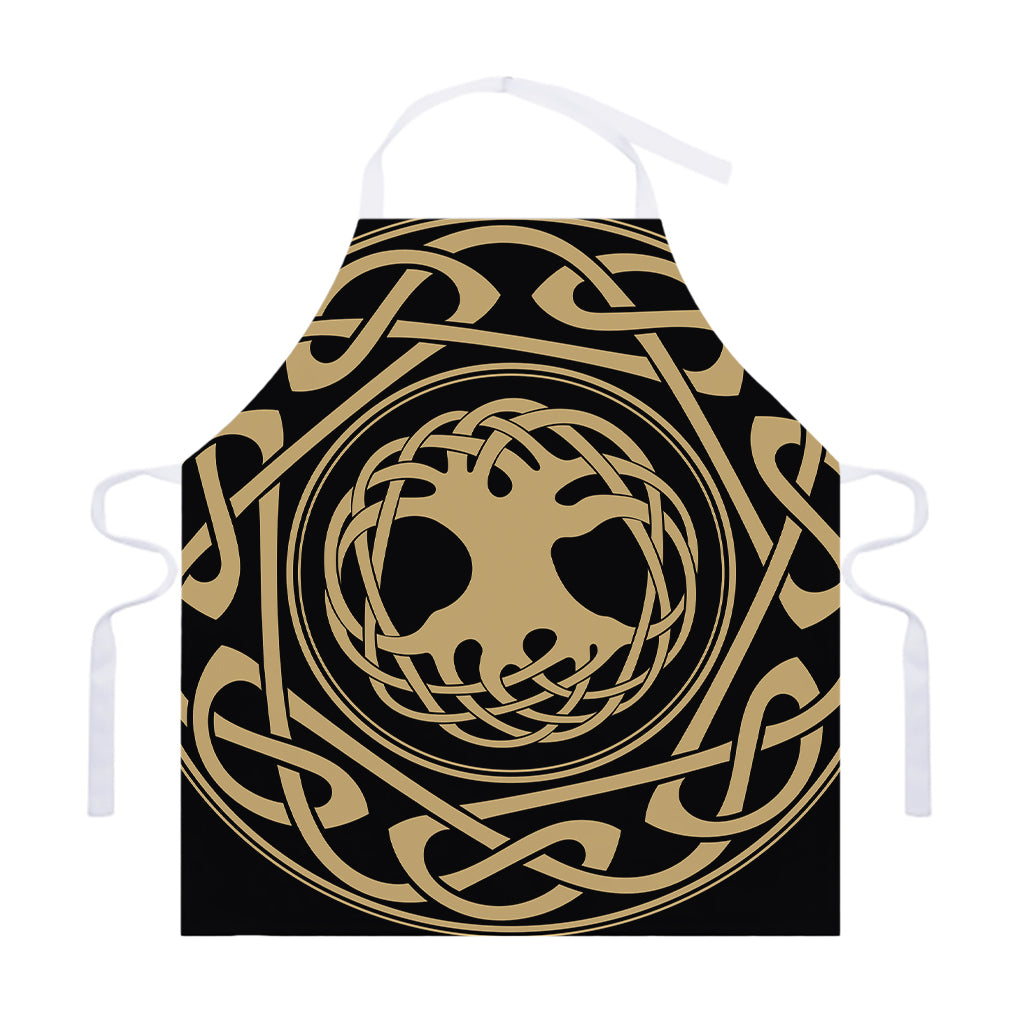 Viking Tree Of Life Print Adjustable Apron