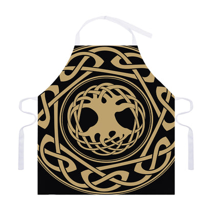 Viking Tree Of Life Print Adjustable Apron